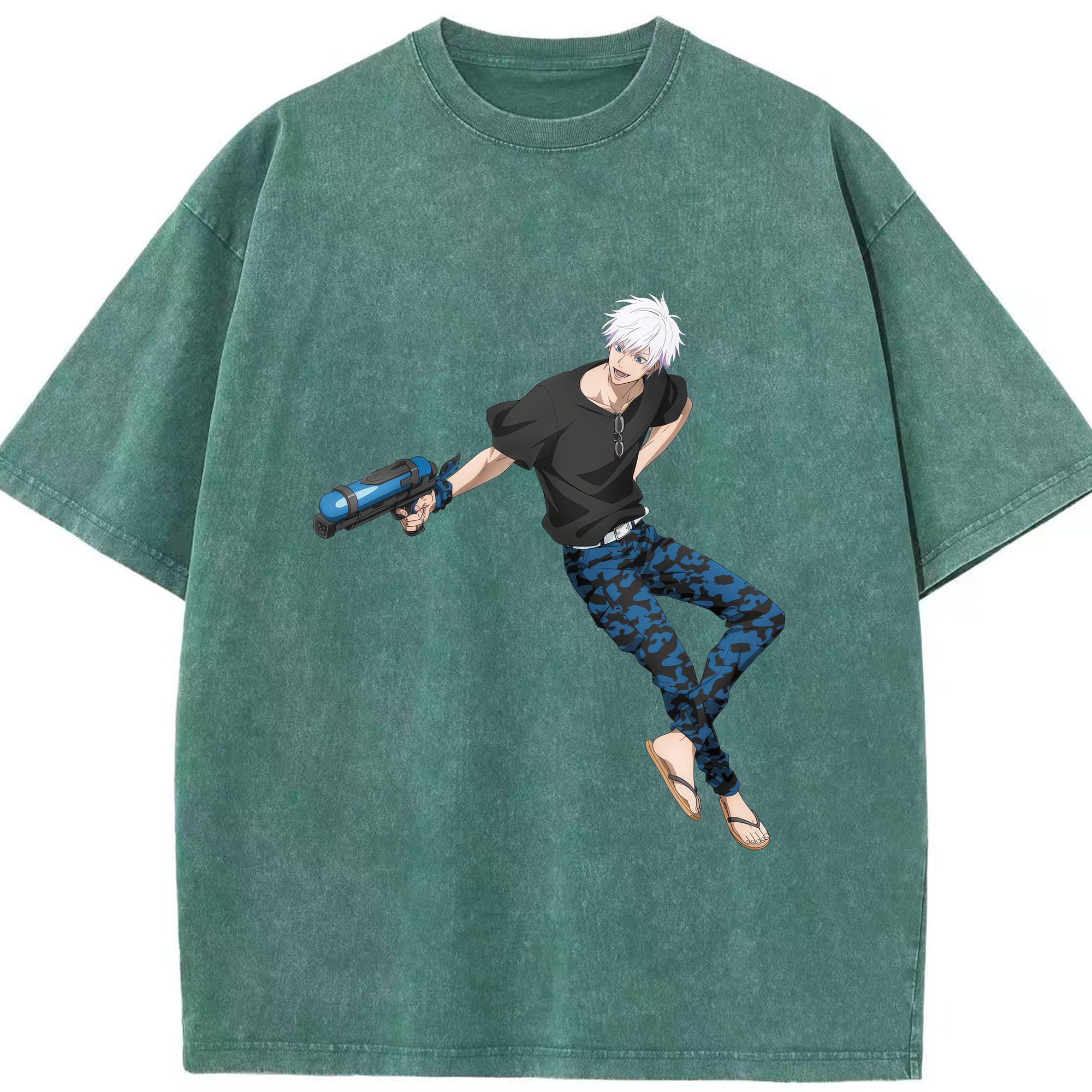 （画像用） 呪術廻戦 Jujutsu Kaisen 綿100% ヴィンテージ風 半袖Tシャツ（フロントプリント）